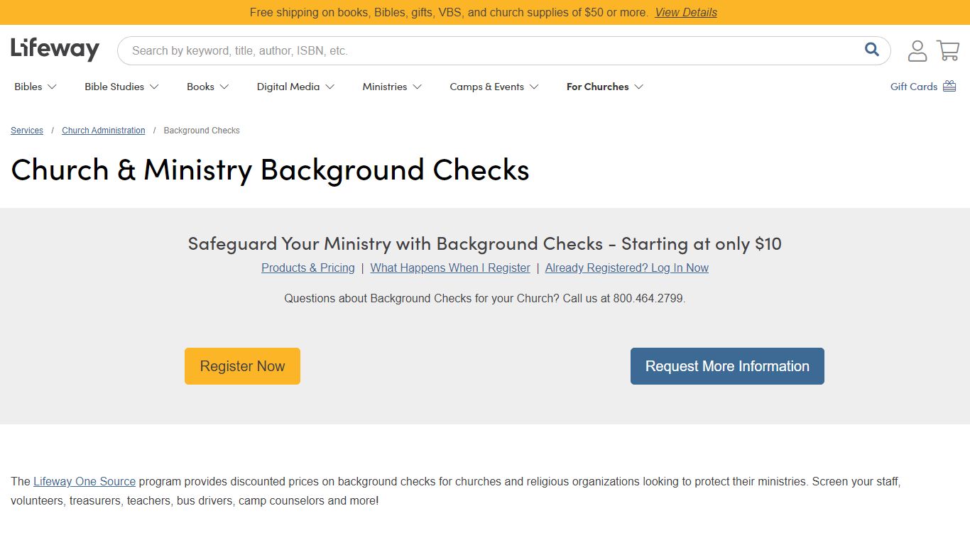 Church & Ministry Background Checks - LifeWay Christian Resources